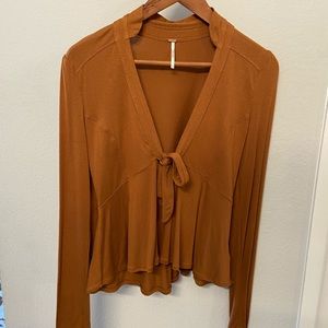 Free People Plunging Neck Line Crop Top